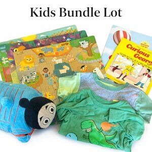 Thomas the Train & Curious George Toddler Toy Bundle Books Learning Toys Ages2-3